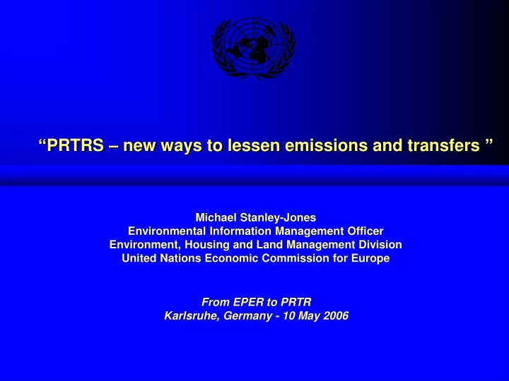 prtrs new ways to lessen emissions and transfers