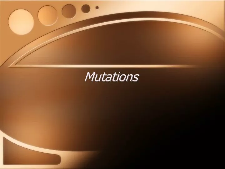 mutations