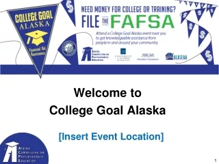 Welcome to  College Goal Alaska