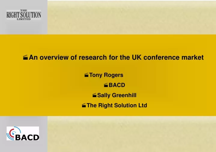 an overview of research for the uk conference