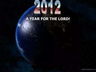 A YEAR FOR THE LORD!