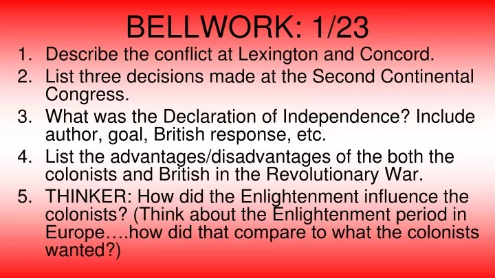 bellwork 1 23