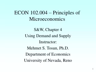 ECON 102.004 – Principles of Microeconomics