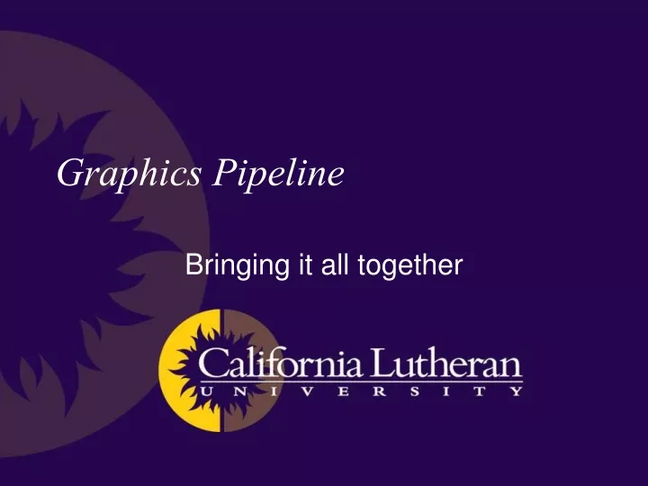 graphics pipeline
