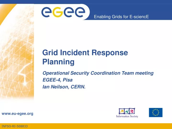grid incident response planning