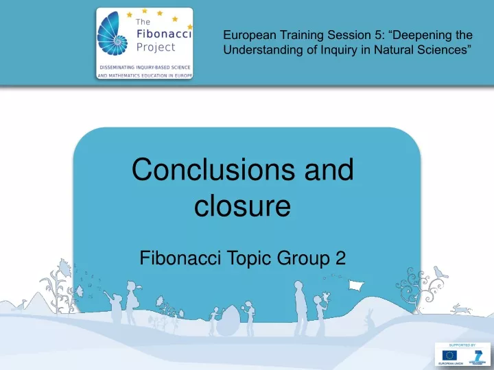european training session 5 deepening