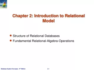 Chapter 2: Introduction to Relational Model