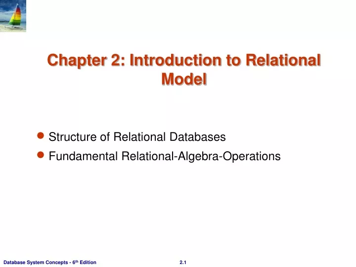 chapter 2 introduction to relational model