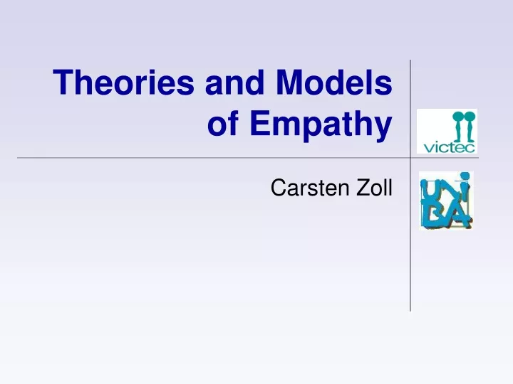 theories and models of empathy