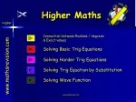 Higher Maths - slide 1