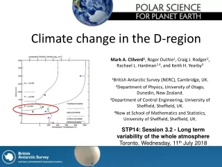 Climate change in the D-region