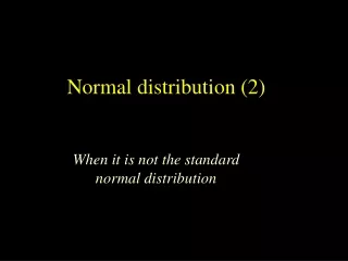 Normal distribution (2)