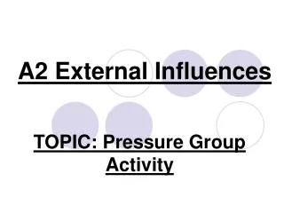 A2 External Influences