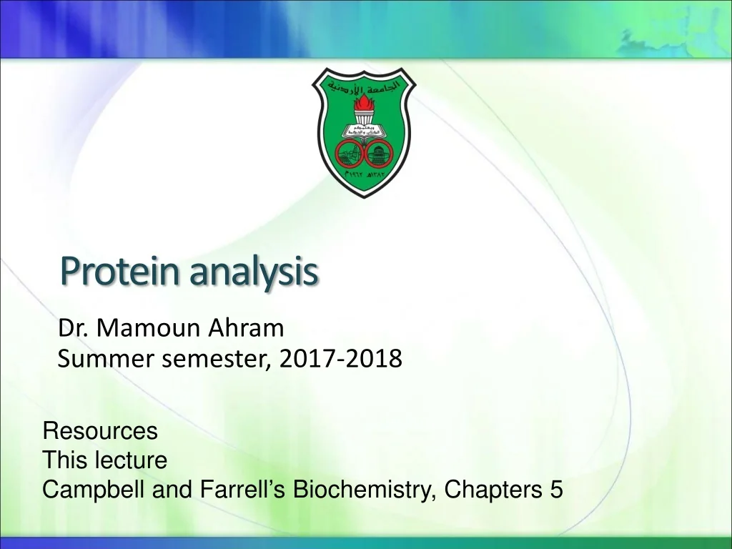 PPT - Protein Separation Techniques: An Overview of Methods and ...