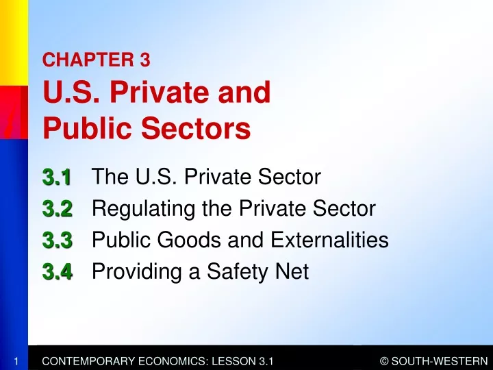chapter 3 u s private and public sectors