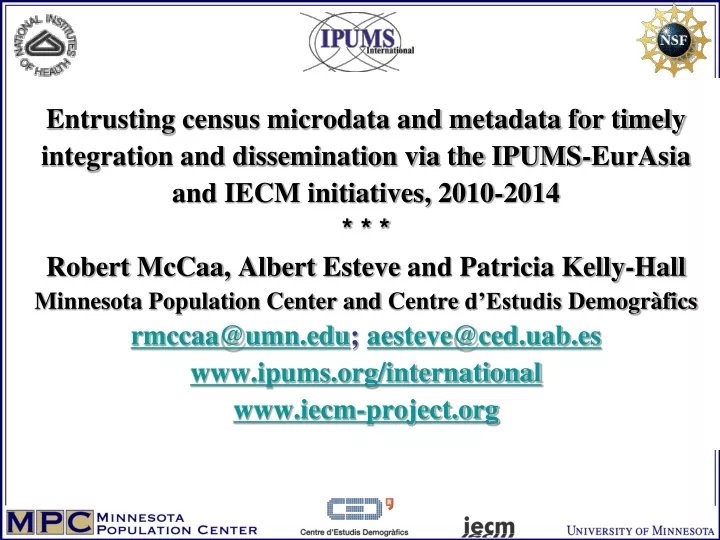 entrusting census microdata and metadata