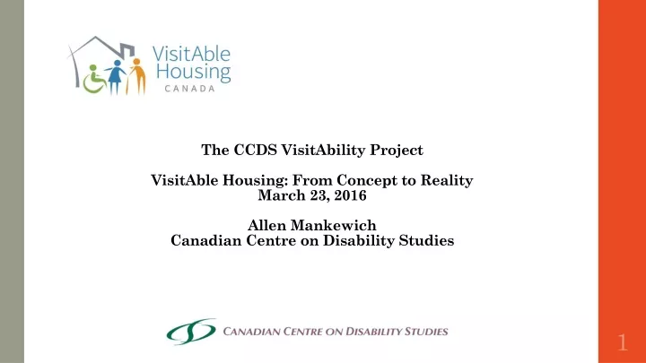 the ccds visitability project visitable housing