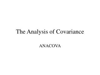 The Analysis of Covariance