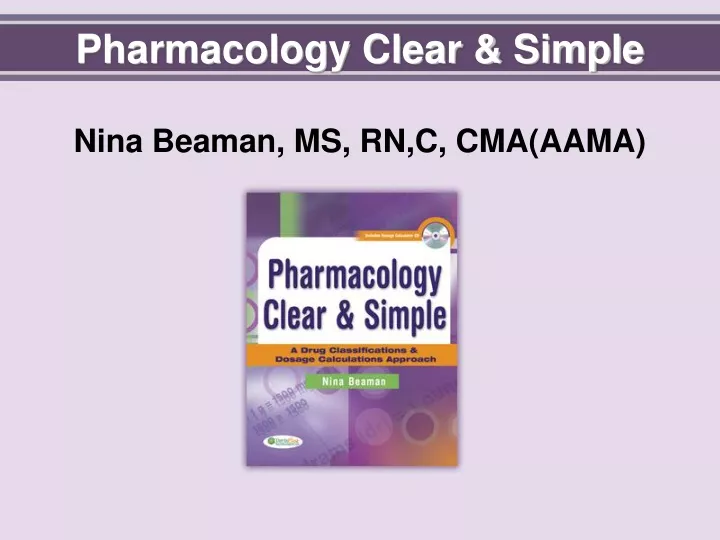 pharmacology clear simple