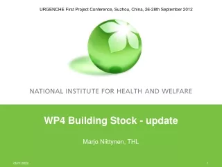 WP4 Building Stock - update