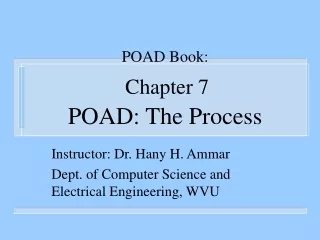 POAD Book: Chapter 7 POAD: The Process