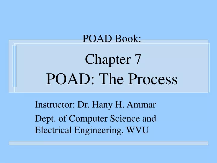 poad book chapter 7 poad the process