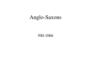 Anglo-Saxons