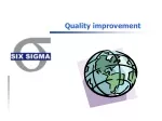 Achieving Excellence with 6 Sigma in Quality Improvement - slide 1