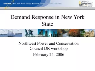 Demand Response in New York State