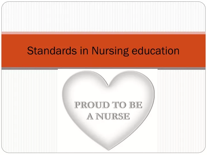 standards in nursing education