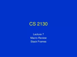 CS 2130