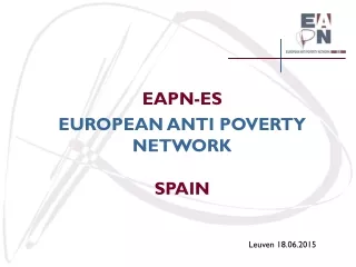 EAPN-ES EUROPEAN ANTI POVERTY NETWORK  SPAIN