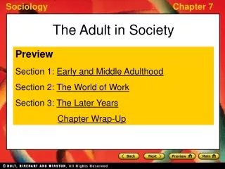 The Adult in Society