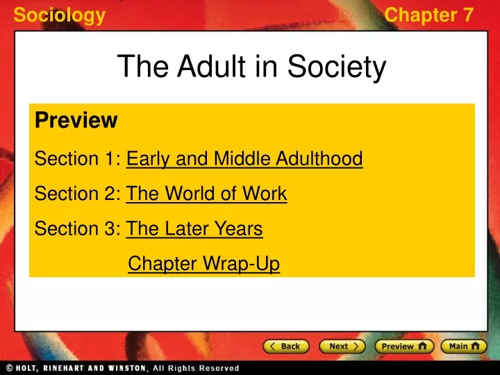 the adult in society