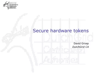 Secure hardware tokens