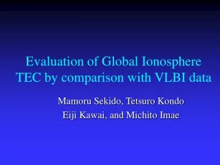 Evaluation of Global Ionosphere TEC by comparison with VLBI data