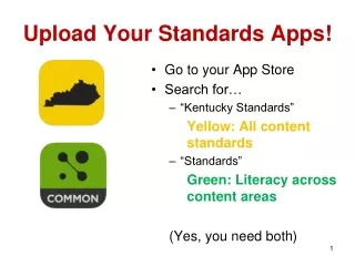 Upload Your Standards Apps!
