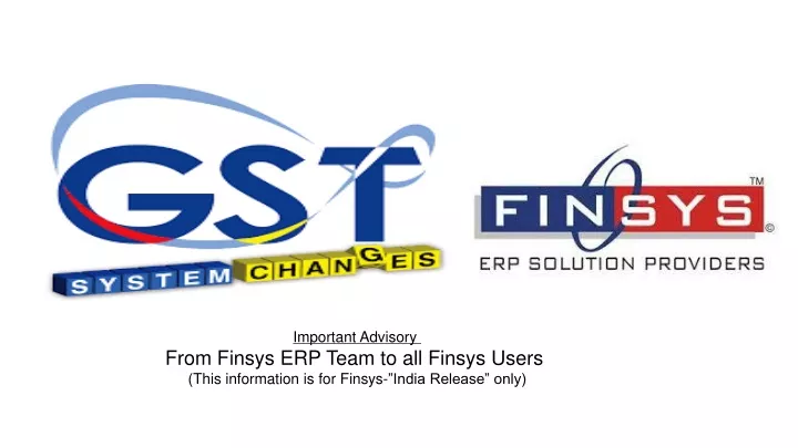 important advisory from finsys erp team