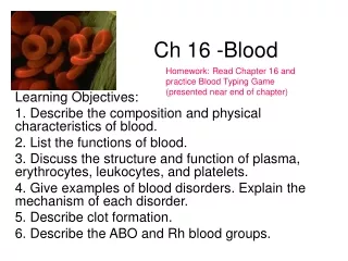 Ch 16 -Blood