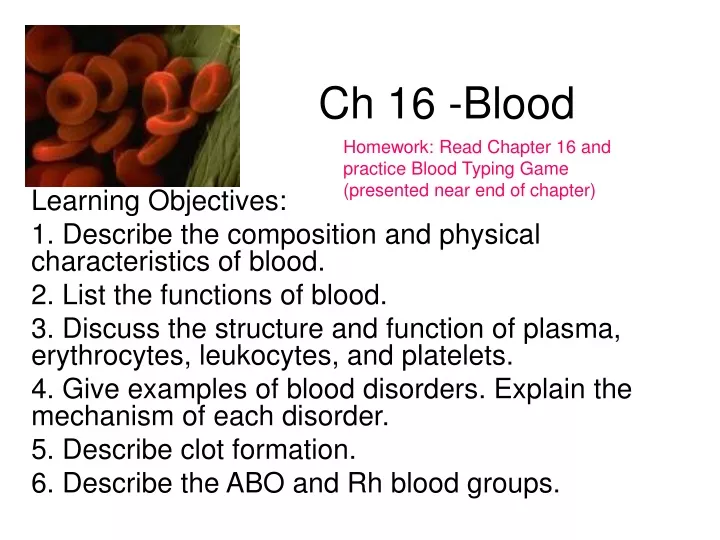 ch 16 blood