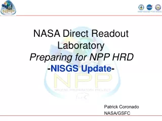 NASA Direct Readout Laboratory Preparing for NPP HRD - NISGS Update -