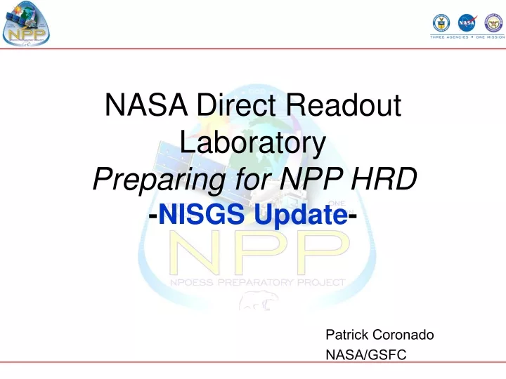 nasa direct readout laboratory preparing for npp hrd nisgs update