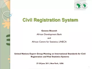 Civil Registration System