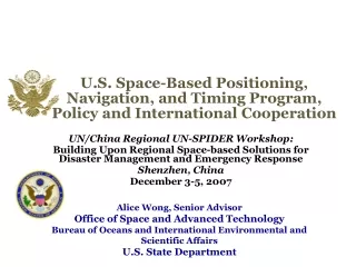 UN/China Regional UN-SPIDER Workshop: