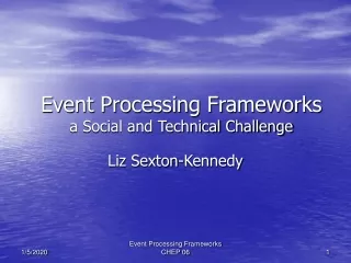 Event Processing Frameworks a Social and Technical Challenge