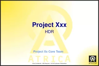 Project Xxx