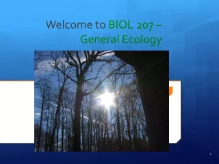Welcome to  BIOL 207 – General Ecology