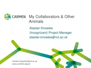 My Collaborators &amp; Other Animals