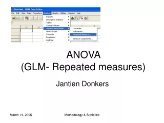 ANOVA  (GLM- Repeated measures)