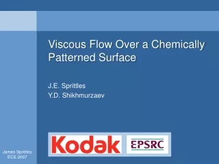 Viscous Flow Over a Chemically Patterned Surface